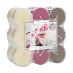 Set de 18 lumanari parfumate pastila, aroma de Spa Garden, 4h