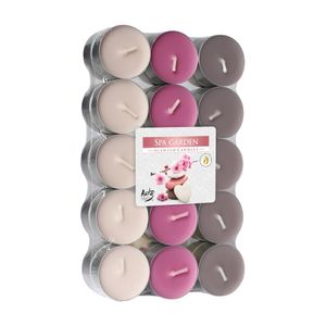 Set de 30 lumanari parfumate pastila, aroma de Spa Garden, 4h