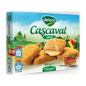 Cascaval pane Delaco, 350g