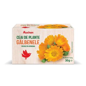 Ceai de galbenele Auchan, plicuri, 30g