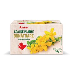 Ceai de plante sunatoare Auchan, plicuri, 30g