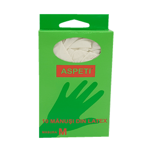 Manusi Aspeti Media din latex 10 bucati