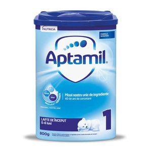 Lapte praf de inceput Aptamil 1, 0-6 luni, 800g