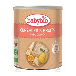 Cereale Babybio cu fructe si quinoa, de la 6 luni, 220 g