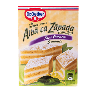 Crema pentru prajitura Alba ca Zapada Dr. Oetker 150 g