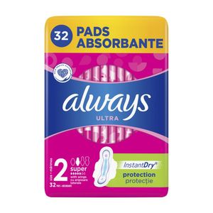 Absorbante Always Ultra Super, 32 bucati