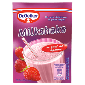 Milkshake Dr. Oetker cu capsuni 33 g