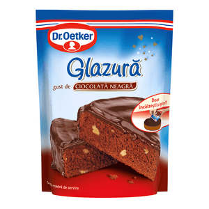 Glazura cu gust de ciocolata neagra Dr. Oetker 100 g