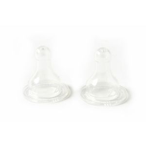 Set de 2 tetine Auchan din silicon rotund