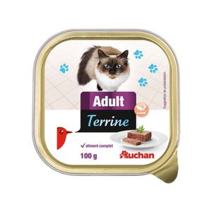 Hrana umeda pisica cu somon Auchan, 100 g