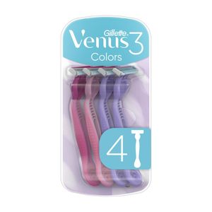 Aparat de ras de unica folosinta Venus 3 colors Gillette, 4 buc
