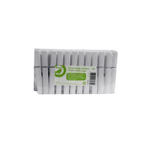 Set 24 carlige din plastic Auchan Essential