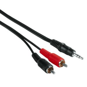 Cablu audio 5m Hama cu conectori RCA si jack 3.5mm