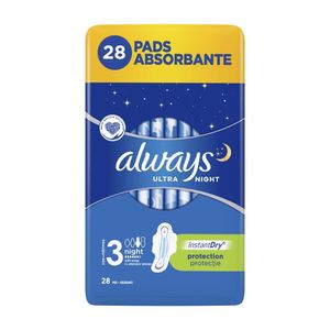 Absorbante Always Ultra Night, 28 bucati