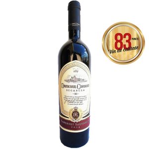 Vin rosu sec Domeniul Coroanei Segarcea, Cabernet Sauvignon 0.75 l