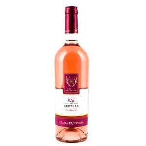 Vin roze demisec Ceptura Cervus Cepturum, Merlot 0.75 l
