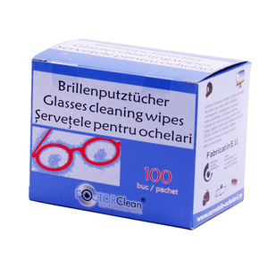 Servetele Dr. Clean pentru curatat ochelarii, 100 de bucati/cutie