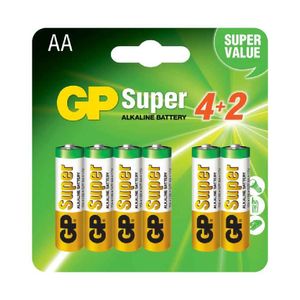 Pachet baterii alcaline GP Super tip AA 6 bucati