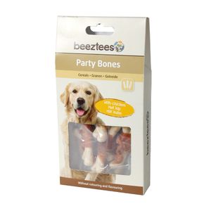 Recompense pentru caini Beeztees Delisnacks Party Bones, 85 g