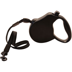 Lesa retractabila Fida, medium, negru, 5 m