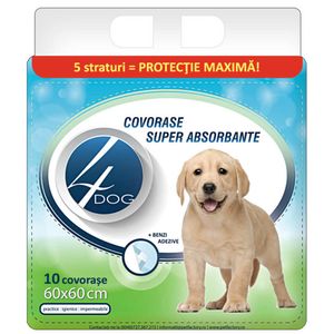 Covoras absorbant Pet Pad 4Dog, 10 bucati