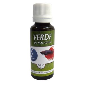 Solutie 4Pet pentru acvariu, verde de malachit, 30 ml