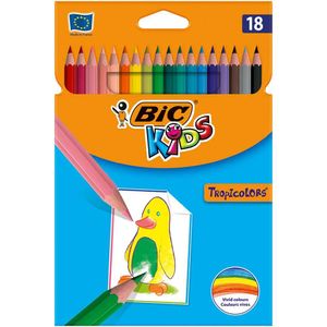 Set creioane colorate Bic Tropicolors,18 bucati