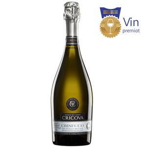 Vin spumant alb demisec Cricova, Feteaca Alba, Muscat 0.75 l