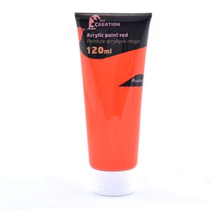 Tub de vopsea acrilica Auchan, rosu, 120 ml