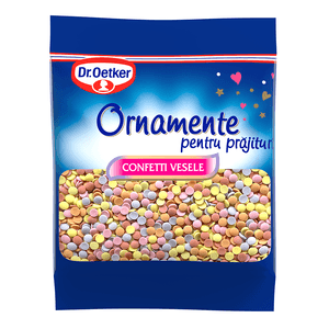 Ornamente pentru prajituri Dr. Oetker Confetti Vesele 30 g
