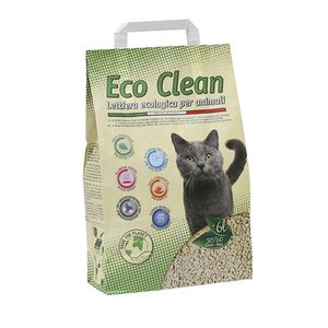 Absorbant natural pentru pisica Eco Clean, 6 l