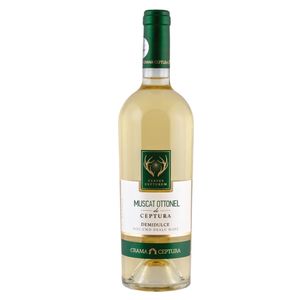 Vin alb demidulce Ceptura Cervus Cepturum, Muscat Ottonel 0.75 l
