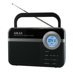 Radio portabil Akai PR006A-471U cu port USB si slot SD