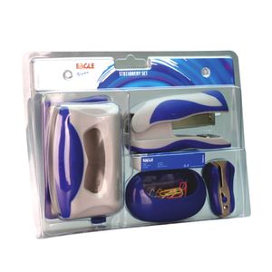 Set pentru birou Eagle, accesorii+capse+capsator