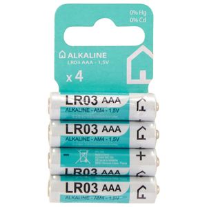 Set 4 baterii alcaline LR03 Auchan