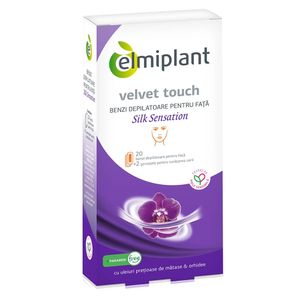 Benzi depilatoare pentru fata Elmiplant Silk Sensation, 20 bucati
