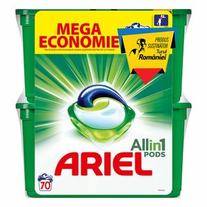 Detergent capsule Ariell All in One Pods Mountain Spring, 70 spalari