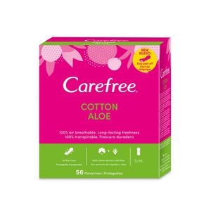 Absorbante cu aloe vera Carefree Pantyliners Panty, 56 bucati