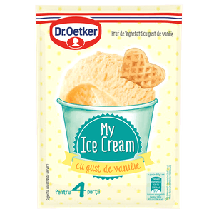 Praf de inghetata Dr. Oetker cu gust de vanilie 65 g
