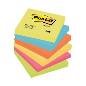 Notite adezive Post-it Neon, culori asortate, 100 de file