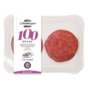 Hamburger fara gluten Aliprandi de vita, cu ceapa 2 x 100 g