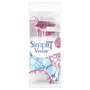 Aparat de ras Gillette Simply Venus, 4 bucati