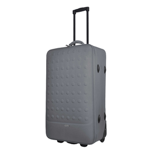 Troler semirigid Airport Basic gri cu volum de 58L si 2 roti de transport