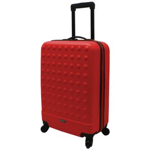 Troler rigid Airport Basic rosu cu volum de 31L si maner fix