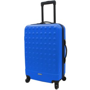 Troler Aiport Basic albastru cu volum de 54L si roti pivotante