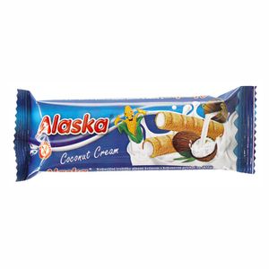 Rulou din porumb Alaska fara gluten, cu crema de cocos, 18 g
