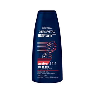 Gel de dus Gerovital GH3 Men active 3 in 1, 400 ml