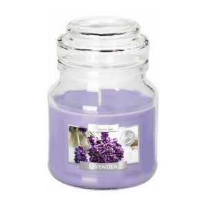 Lumanare parfumata in pahar cu capac de sticla, aroma de Lavender, 28 h