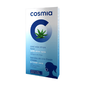 Benzi depilatoare de ceara rece Cosmia pentru depilarea faciala pe baza de aloe vera