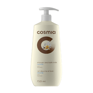 Lapte hidratant pentru dus Cosmia cu extract de vanilie 750ml